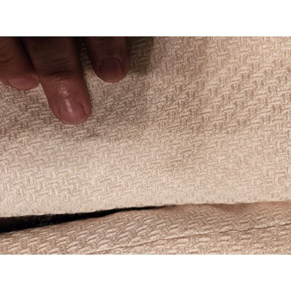 Anthropologie Tulle cream wool blend convertible collar button Jacket Sz XL - Picture 8 of 12